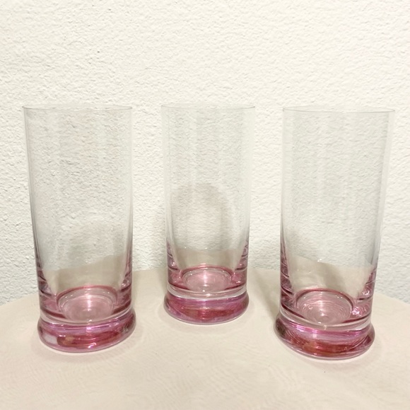 Vintage Other - Vintage pink base glasses